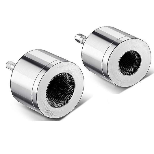 2-Pack Copper Pipe Cleaning Brush, Full-Metal HVAC Pipe Cleaning Brush for Drill Power 1/4in Shaft