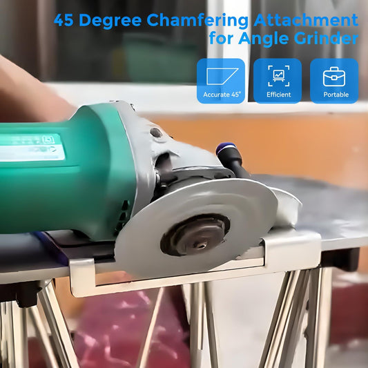 Angle Grinder Stand for Tile 45° Chamfer Cutting Chamfer Tool for Grinder with Water Pipe Interface 45 Degree Angle Cutting Tool