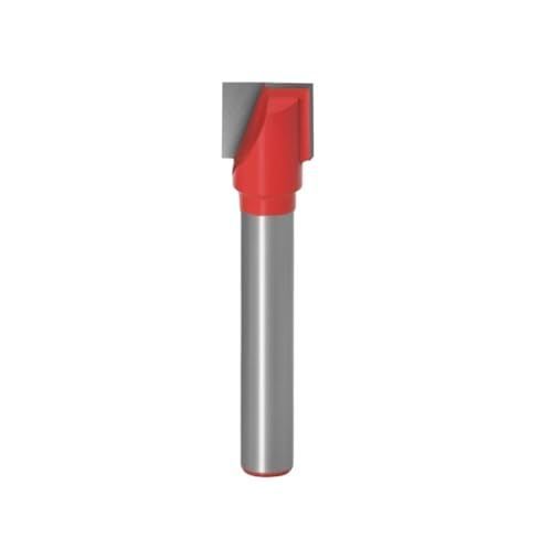 22mm blade diameter 6mm Wood Cutter Cleaning Bottom Engraving Bits Solid Carbide Router Bit Woodworking Tools CNC Milling Endmill - Silver-Red