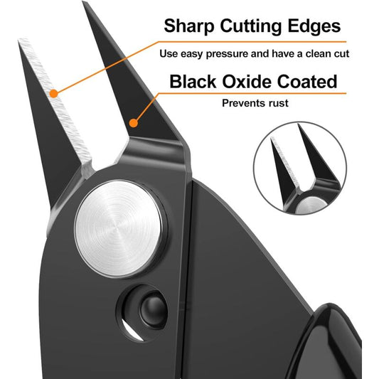 2 pcs Side Cutters Pliers For Cable Jewelry Crafts