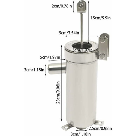Hand Pump Manual Water Pump Stainless Steel Groundwater Up to 10m Depth