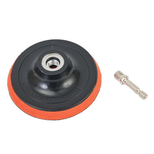 1 Set Sanding Disc 60-240 Grit Sandpaper Buffing Wheel Hook and Loop Backing Pads for Electric Drill Rotary Tool, 100mm