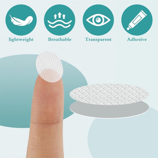 50Pcs Earring Support Patches for Droopy Ears, Earring Stickers for Split Earlobes, Reinforcement Earring Backs Stabilizers for Heavy Earrings, White, 1.18 x 0.87 Inch