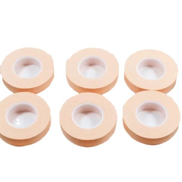 6 Rolls Flexible Skin Tape Breathable Nose Tape Self Adhesive Gauze Tape for Wound Injuries Swelling Sports, Beige