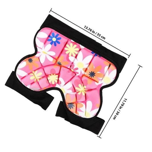 2-Pack Roller Skating Protective Pants with Double Layer Hip Padding and Breathable, Comfortable Fabric for Safety