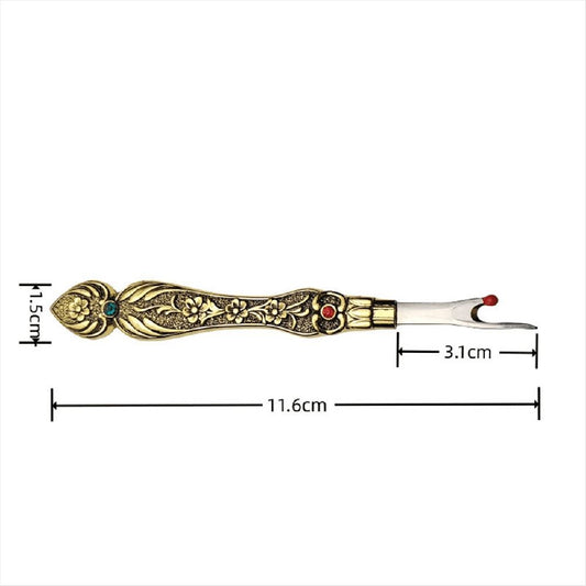 Vintage Thread Cutter Seam Ripper Unpicker - Sewing Handle Needlework Thread Remover Gold