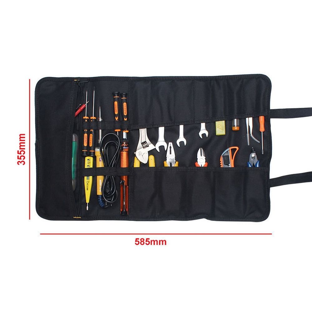 Tool Pouch Wrench Organizer Tool Roll Bag 22 Pockets Waterproof 3 Colors