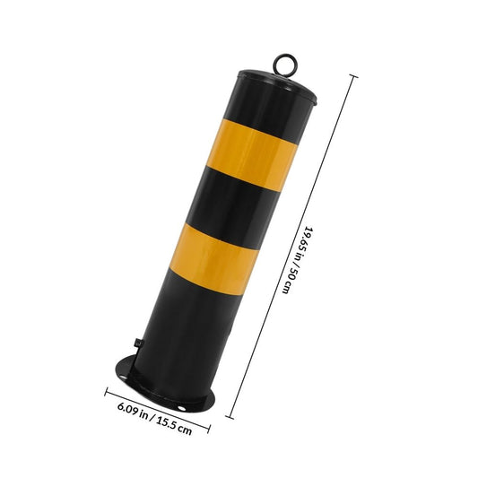 Durable Stainless Steel Safety Barricade Post for Driveway and Parking Lot Visibility