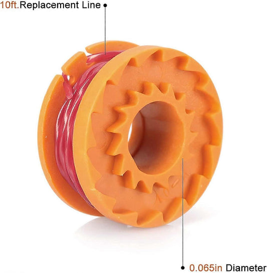 12-pack Trimmer Line for Worx 20V Trimmers, Durable Replacement Spool for Pool Cover and Edge Trimmers, Improved Cutting Speed