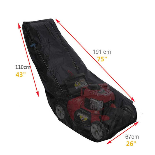210D Lawn Mower Cover Waterproof Outdoor Push Mower Protector