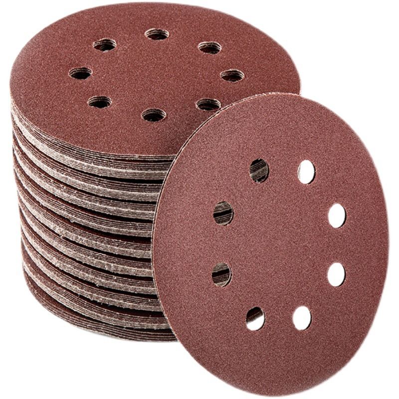 125mm 8 Hole Sanding Discs P100 Grit Hook and Loop Orbital Sander Sandpaper 100 Pack