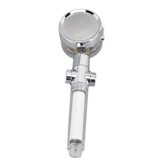 Propeller Shower Head Vortex Hydro Jet 360° Rotating Handheld with Pause Switch Filter G1/2
