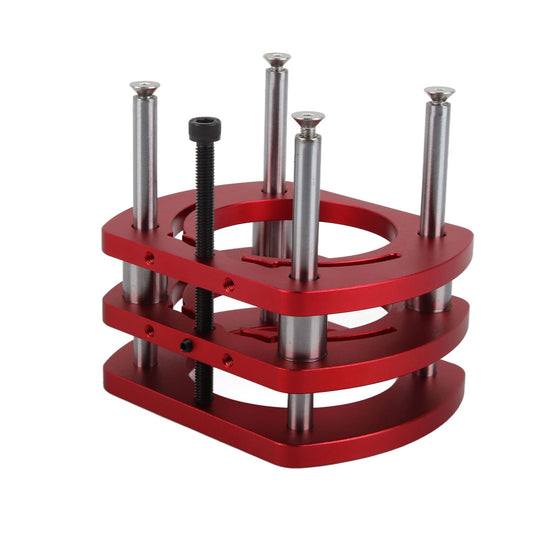 Router Lift Base Aluminum Alloy Router Table Saw Insert Plate Lifting System Base Kit for Small Trimming Machines
