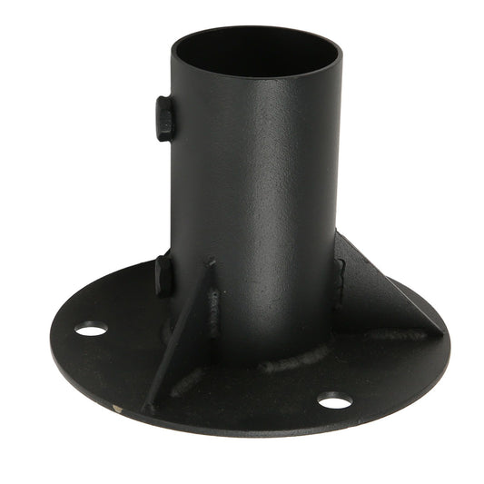 Chain Link Fence Pole Floor Flange Base Flange Heavy Solid Fence Post Concrete Mount for Holding Fence Mailbox Flag Round Posts 52mm / 2.0in