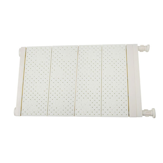 Upgraded Adjustable Storage Rack Space Saving Compartment Collecting Shelf White 53-90cm