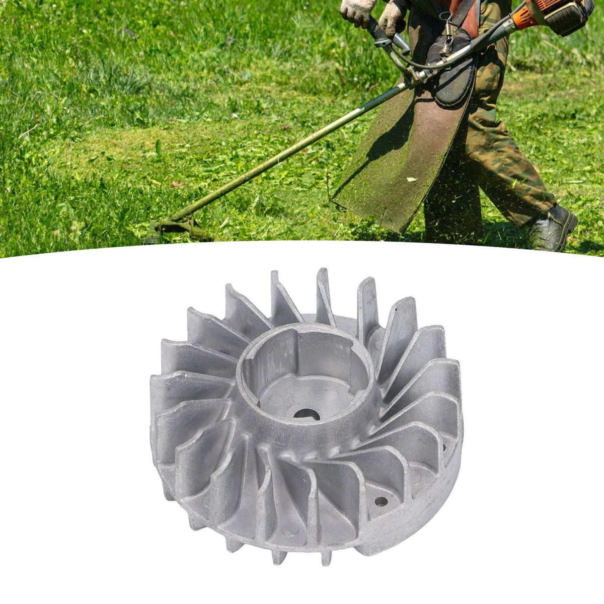 Chainsaw Flywheel Aluminum Alloy Long Lasting Stable Performance Metal Flywheel Assembly for FS120 FS200 FS250 FS300 FS350