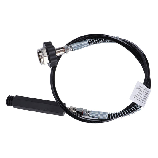 W21.8‑14 CO2 Cylinder Refill Adapter Hose with Spring Tube 36in Soda Accessories Black