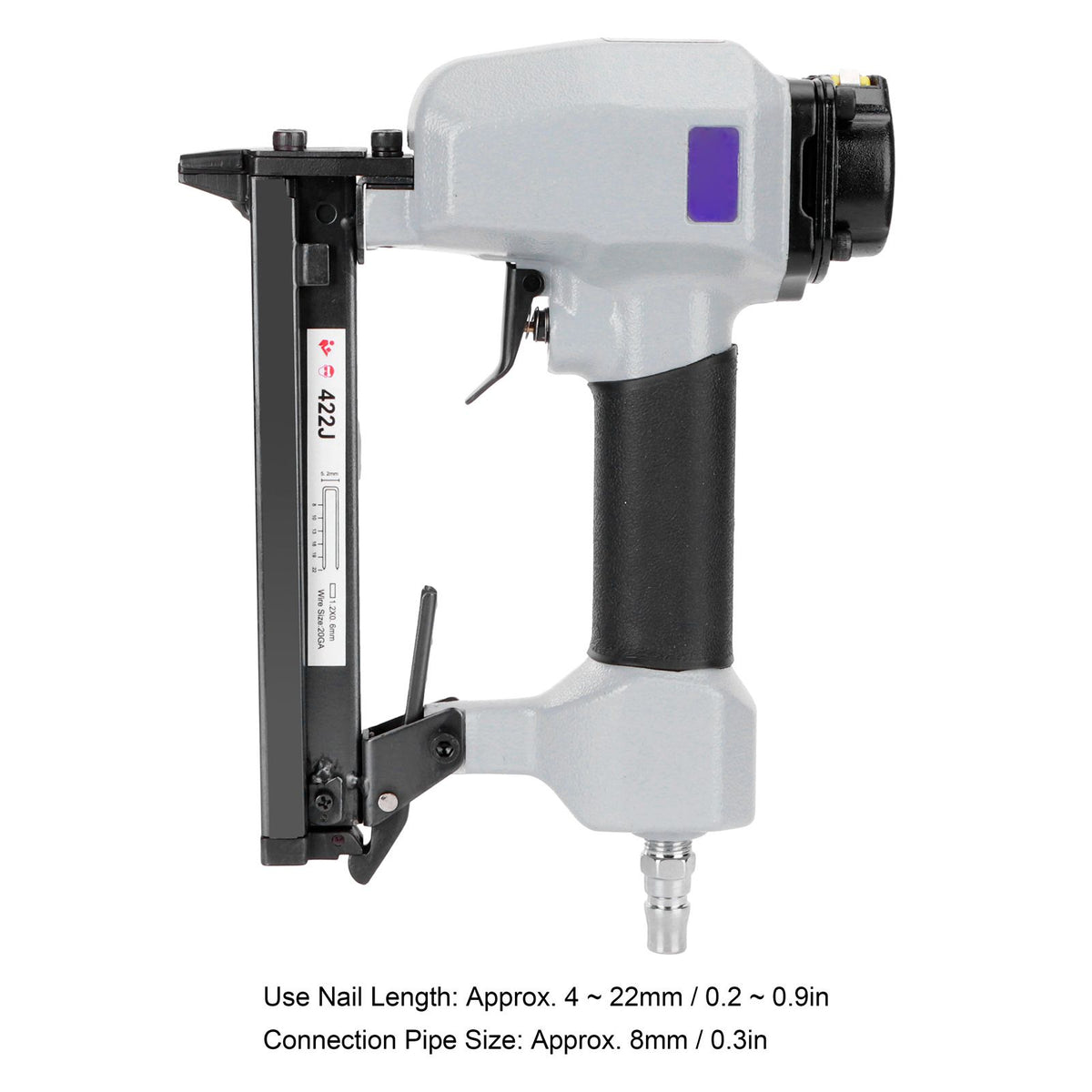 Pneumatic Nail Gun Portable J Nailing Equipment for Woodworking Household Manufacturing