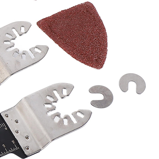 98 PCS Oscillating Saw Blades High Carbon Steel Easy To Install Universal Multitool Quick Release Saw Blades for Plastic