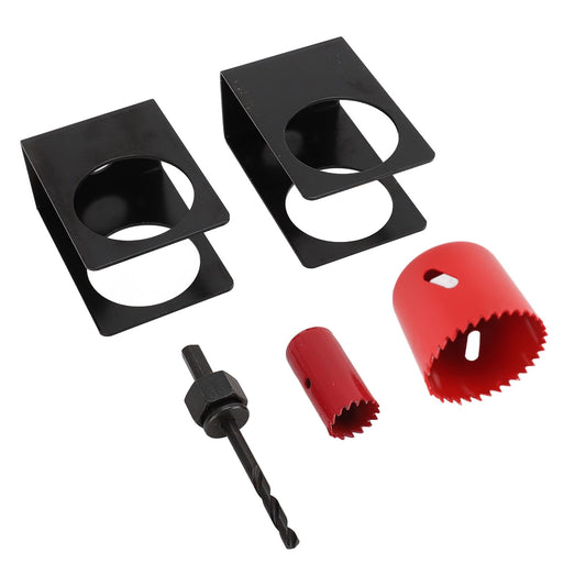 1‑3/8 Inch‑1‑3/4 Inch Door Entry Lock Installation Kit with Guide Template Door Entry Lock Hole Saw Tool for Wooden Doors
