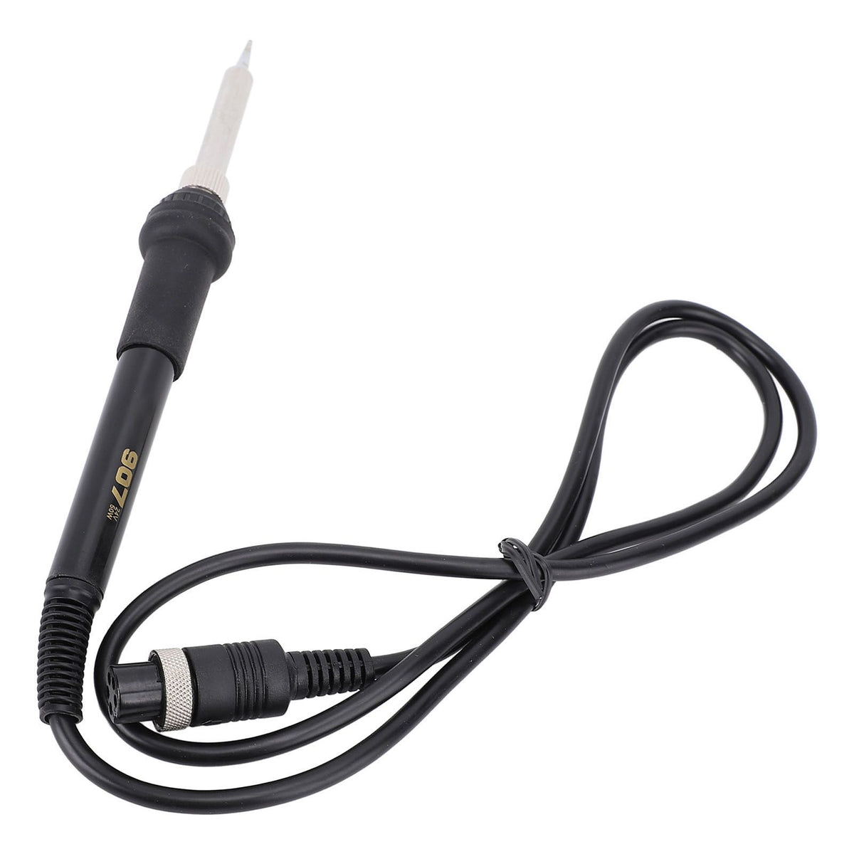 Soldering Iron Handle 50W 24V Silicone Aluminum Soldering Station Replacement Pencil Welding Tool with 5 Holes