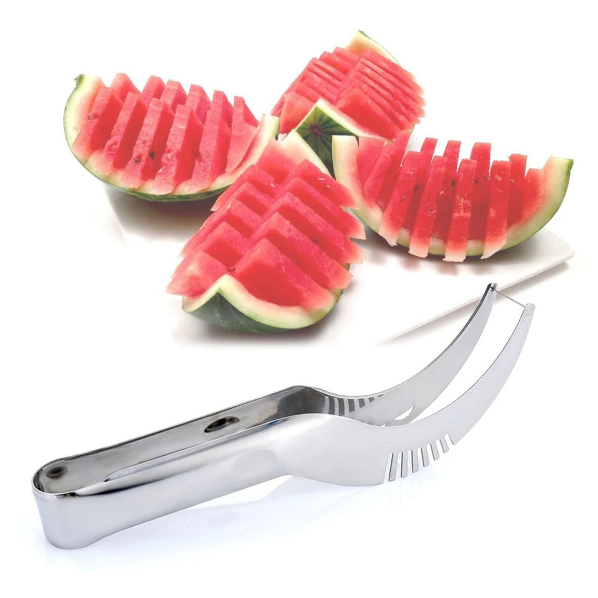 Stainless Steel Watermelon Splitter Multifunctional Watermelon Cutter Slicing Cutting Tool