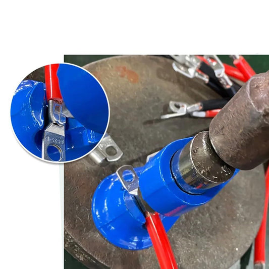 Quick Cable Crimpers Crimp Tool,Hammer Crimping Tool Battery Terminal Wire Welding Cable Crimping Pliers with Spring Loaded