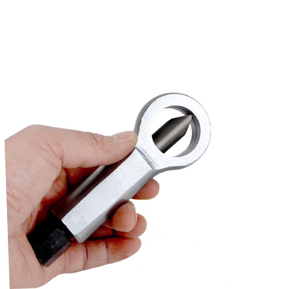 Durable Metal Nut Crusher Tool, Plated Silver, High Torque for Rusted Nuts