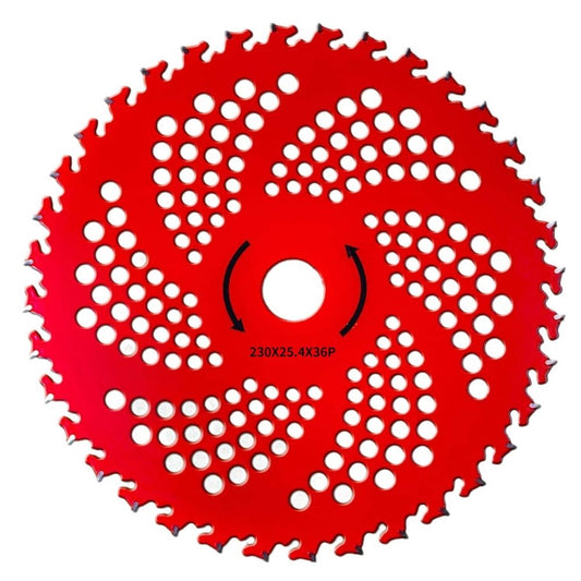 Professionals Weeds Saw Blade, 9-Inch 36-Tooth Circular Saw Blade, Hard Alloy Steel with Lasers-Cut Teeth for Weeds Trimmers & Brush Cutters