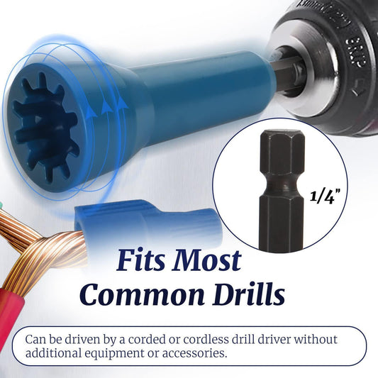 Wire Twisting Tool, Wire Spin Twister Nut, Spin Twist Wire Connector, Wire Twisting Spinner, Wire Spin Driver Nut, Wire Twister Tool