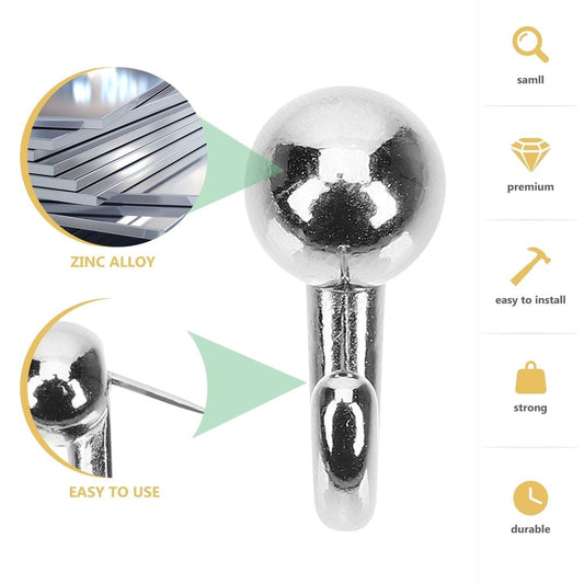 30Pcs Metal Push Pin Picture Hangers for Wall Frames Posters and Home Office Decoration