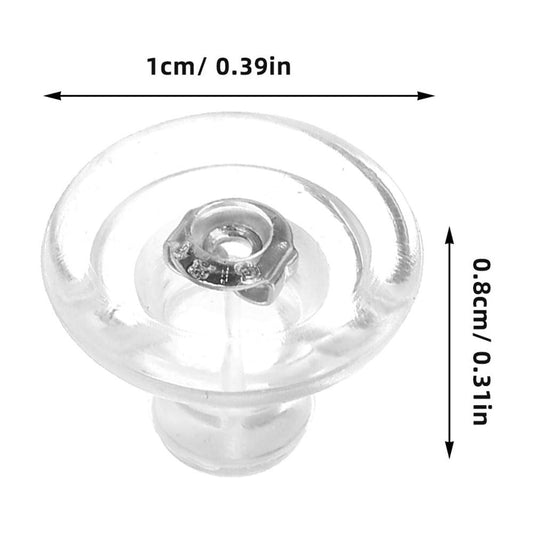 25 Pcs Clear Silicone Earring Backs, Soft Transparent Locking Replacement Stoppers for