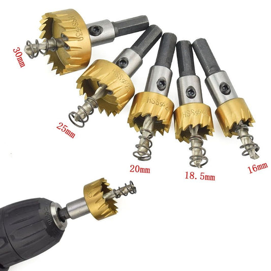 12-65mm HSS Drill Bit Hole Saw Drill Bits Hole Saw Set Cutting Stainless Steel Copper Brass