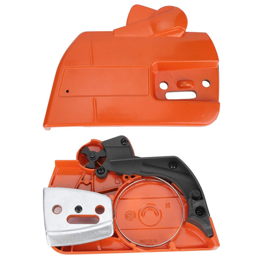Chain Brake Replacement Chainsaw, Chain Brake Bar Side Cover Assembly for Chain Saw Accessory (orange)