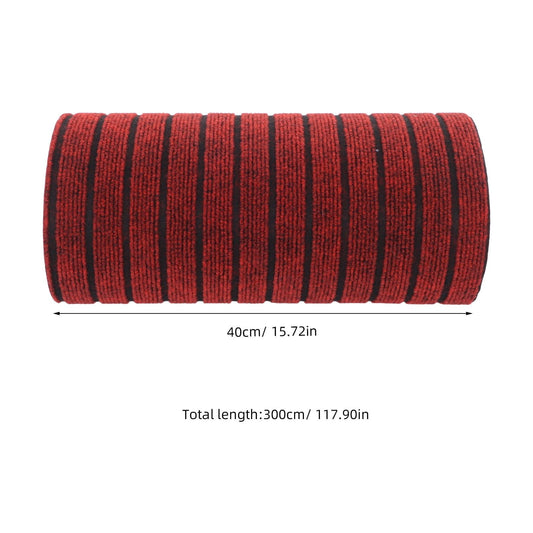 Non Slip Self Adhesive Carpet Roll Red Waterproof Floor Tiles for Stairs