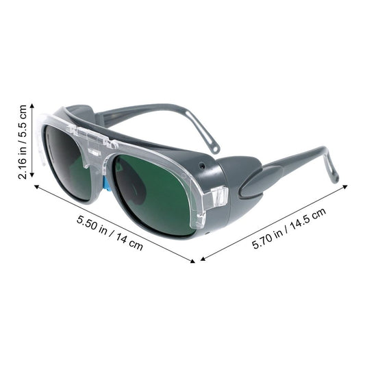 Black Welding Safety Glasses for Industrial Workers, 2-Pack Protective Eyewear for Worksite Use