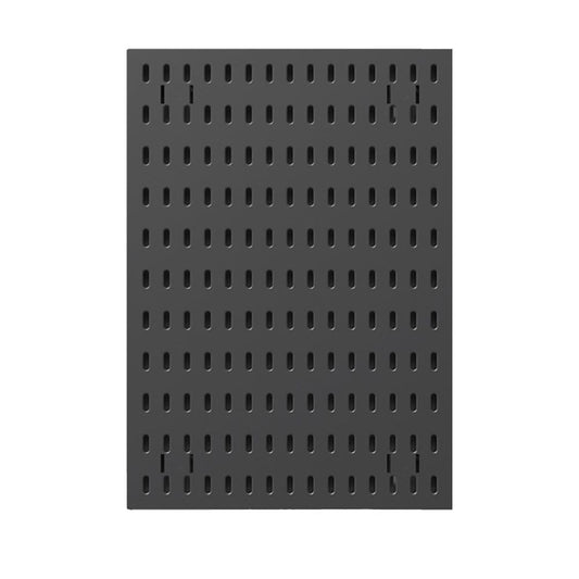 Black Sleek Black No-Drill Pegboard Wall Mount With Drain Basket Hooks, Organizes Tools Towels And Supplies In Multiple Areas Of Your Home