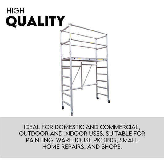 3M Mobile Scaffold Aluminium 225KG Capacity Portable Safety Platform