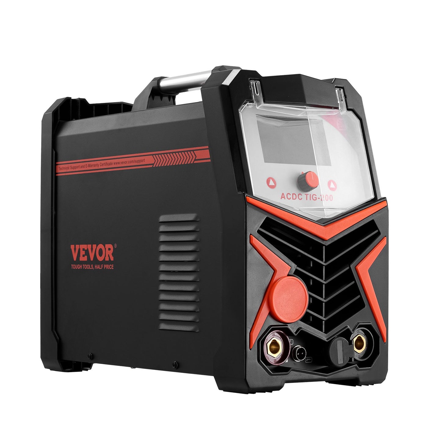 TIG Welder, 200A 6-In-1 Aluminum Welding Machine (LED Display) - AC TIG/DC TIG/AC Pulse TIG/DC Pulse TIG/Spot TIG/MMA(Stick), Electric Welder with Synergic Control IGBT