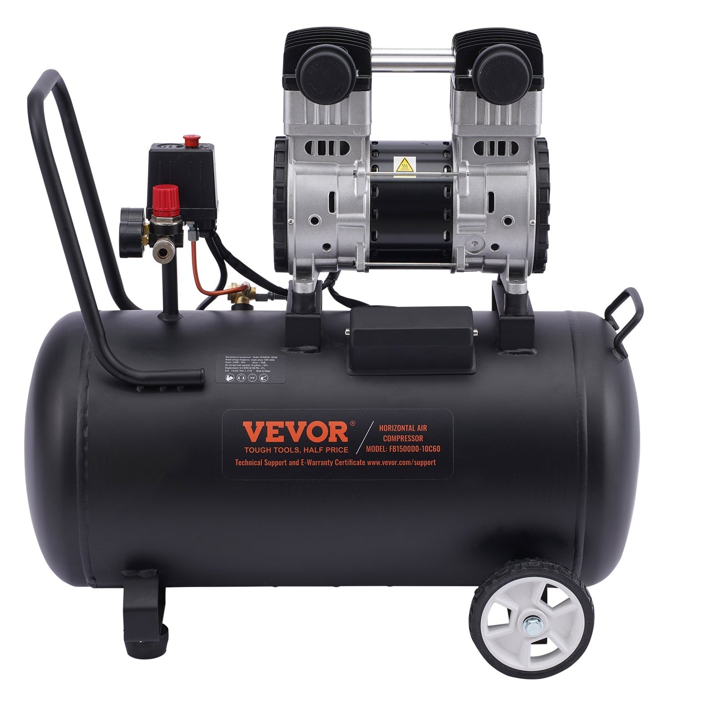 Air Compressor Compact Portable Oil Free Compressor 60L 90 PSI