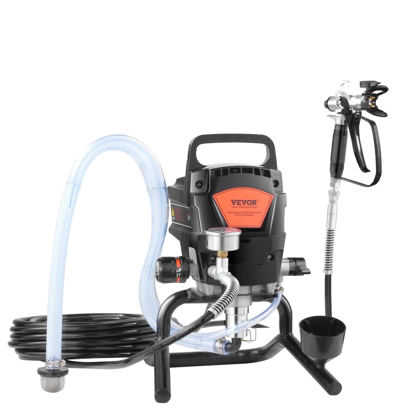 Stand Airless Paint Sprayer, 950W 3000PSI High Efficiency Electric Airless Sprayer, Fine And Even Painting Effect, Handheld Paint Sprayers for Home Interior and Exterior Furniture and Fences