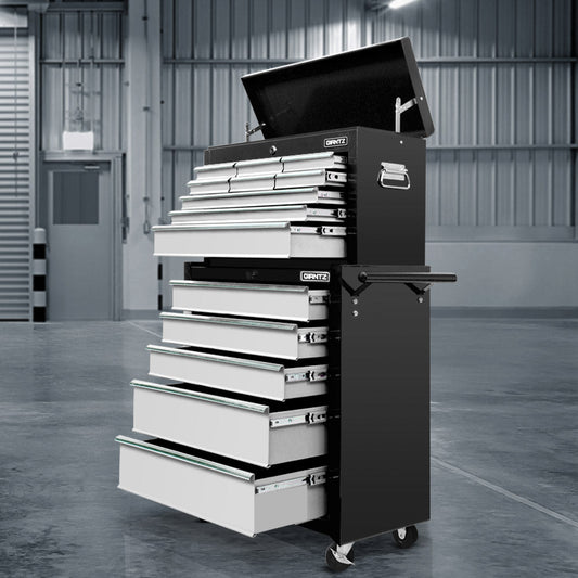 Giantz 14 drawer tool box cabinet mechanic trolley