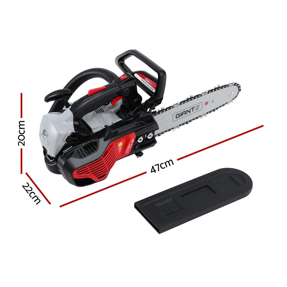 Giantz 25CC Petrol Chainsaw 10'' Bar Chain Saw Lightweight for Pruning Cutting