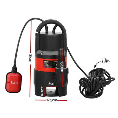 Giantz Garden Submersible Pump 550W Dirty Water Bore Tank Well?Steel Sewerage
