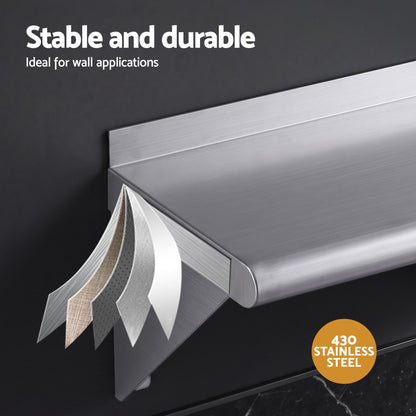 Cefito 410 x 250mm 430 Stainless Steel Compact Kitchen Wall Shelf