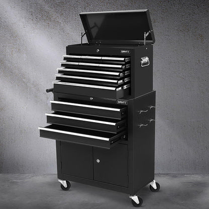 Giantz Tool Chest Trolley 12 Drawers Storage Cabinet Toolbox