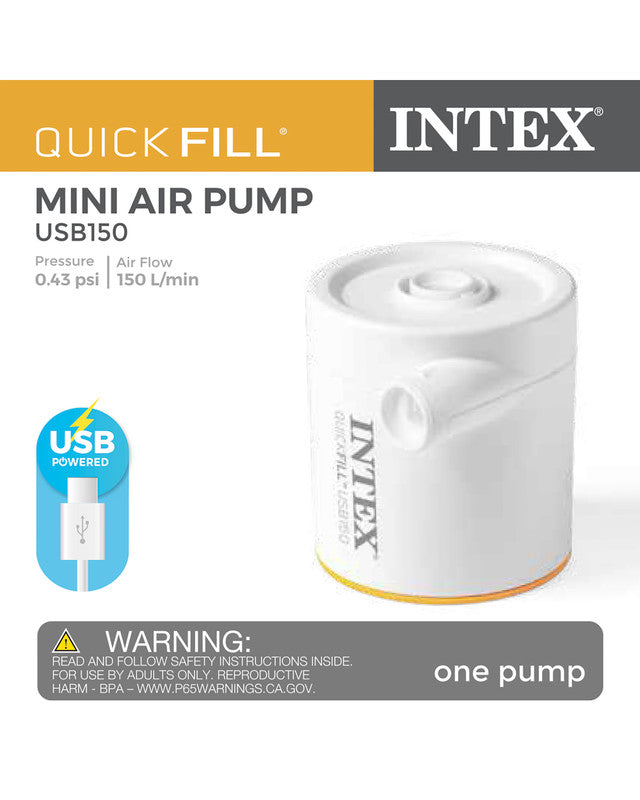 Intex Quick-Fill USB Electric Air Pump - USB150R - 66616