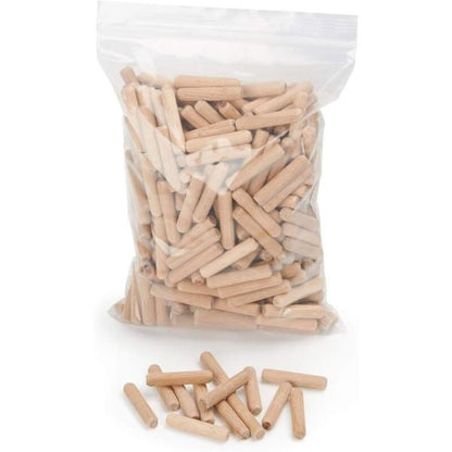 Wood Dowels Beech Wood Dowels Woodworking Supplies Drilling Dowels DIY - Wood color - Size 8-30mm