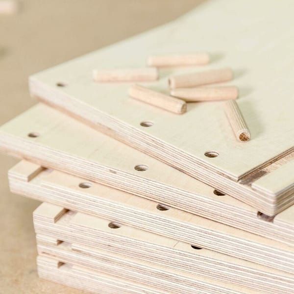 Wood Dowels Beech Wood Dowels Woodworking Supplies Drilling Dowels DIY - Wood color - Size 8-30mm