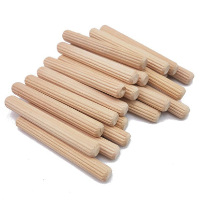 Wood Dowels Beech Wood Dowels Woodworking Supplies Drilling Dowels DIY - Wood color - Size 8-30mm